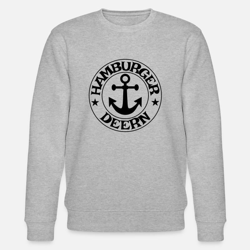 Hamburger Deern - Stanley/Stella Unisex Bio-Sweatshirt CHANGER  - Grau meliert