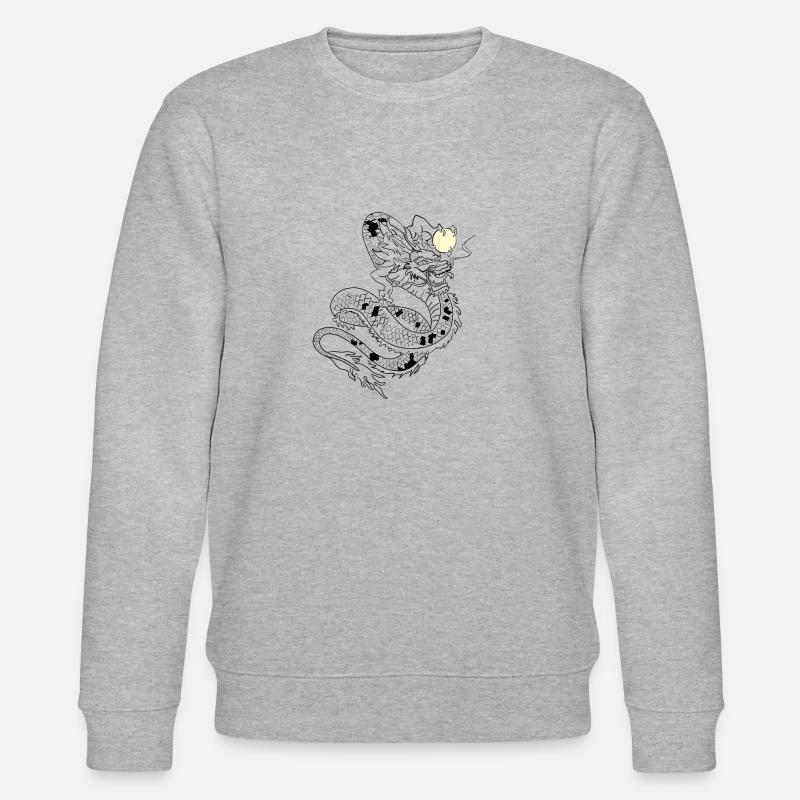 Dragon japonais classique - Sweat bio CHANGER Stanley/Stella Unisexe - gris chiné