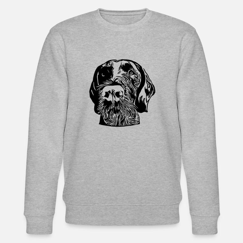 Deutsch Drahthaar - Stanley/Stella Unisex Bio-Sweatshirt CHANGER  - Grau meliert