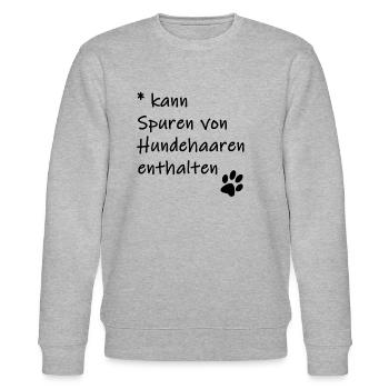 Kann Spuren von Hundehaaren enthalten - Stanley/Stella Unisex Bio-Sweatshirt CHANGER  - Grau meliert - Vorne - Nik (191cm) & Marisol (170cm)