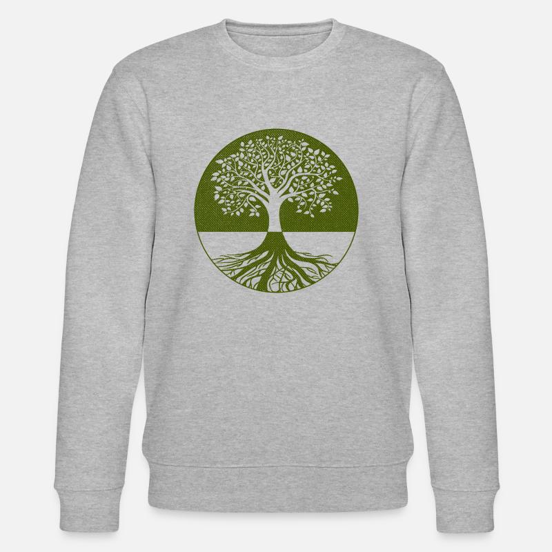 Lebensbaum - Stanley/Stella Unisex Bio-Sweatshirt CHANGER  - Grau meliert