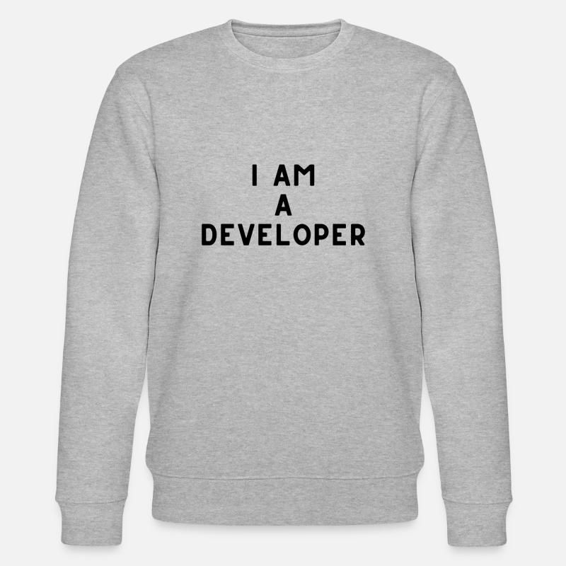 I AM A DEVELOPER - Stanley/Stella Unisex Bio-Sweatshirt CHANGER  - Grau meliert