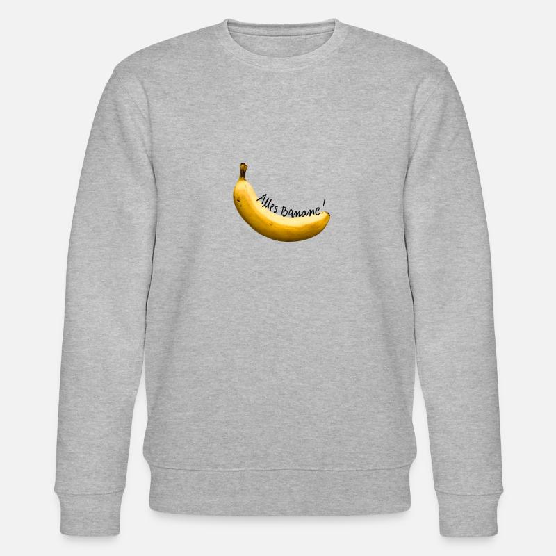 alles banane - Stanley/Stella Unisex Bio-Sweatshirt CHANGER  - Grau meliert