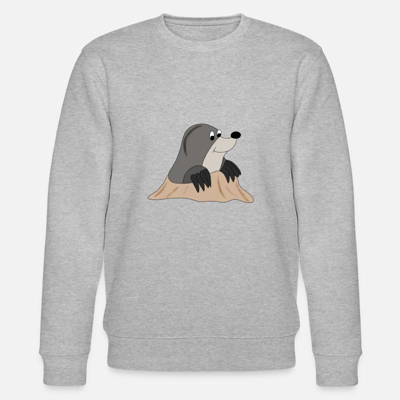 Maulwurf *** blanko - Stanley/Stella Unisex Bio-Sweatshirt CHANGER  - Grau meliert