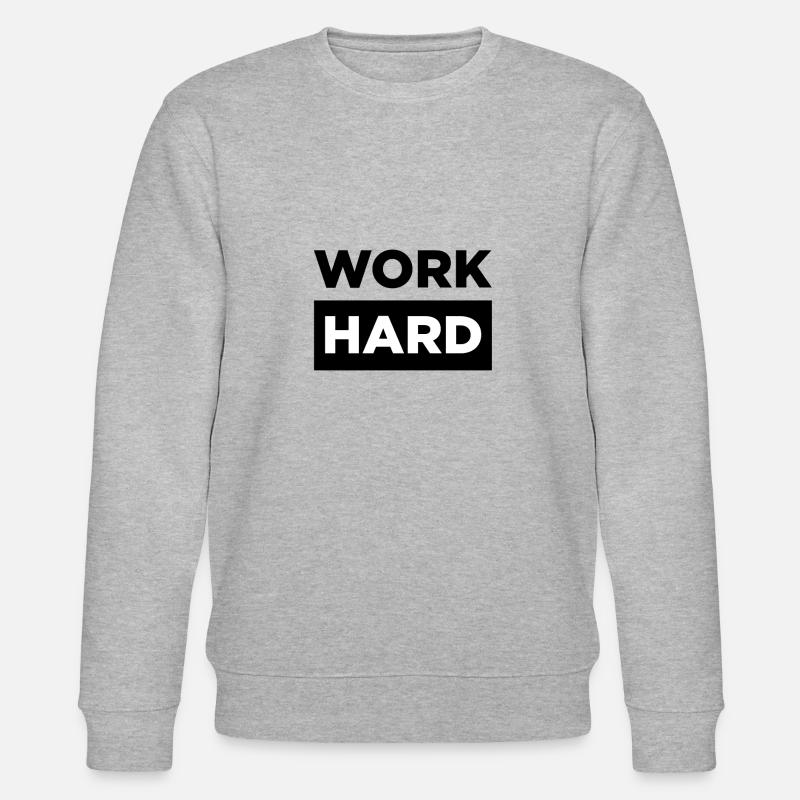 HART ARBEITEN! - Stanley/Stella Unisex Bio-Sweatshirt CHANGER  - Grau meliert