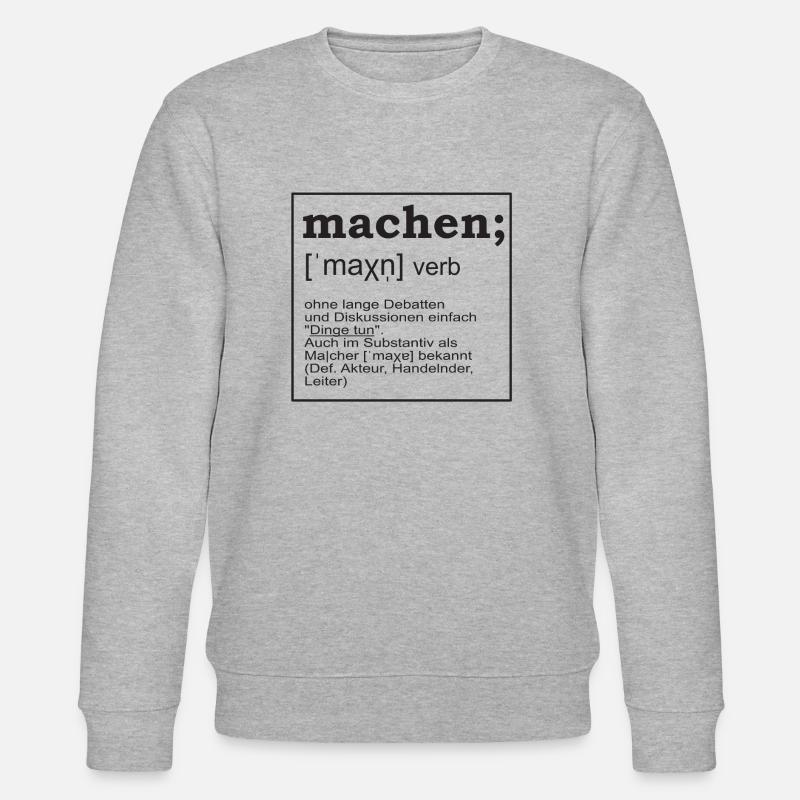 machen; Definition - Stanley/Stella Unisex Bio-Sweatshirt CHANGER  - Grau meliert