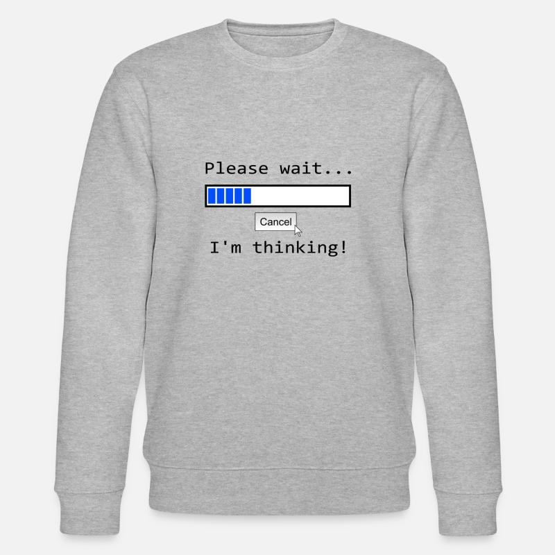 Witziger Spruch - Stanley/Stella Unisex Bio-Sweatshirt CHANGER  - Grau meliert