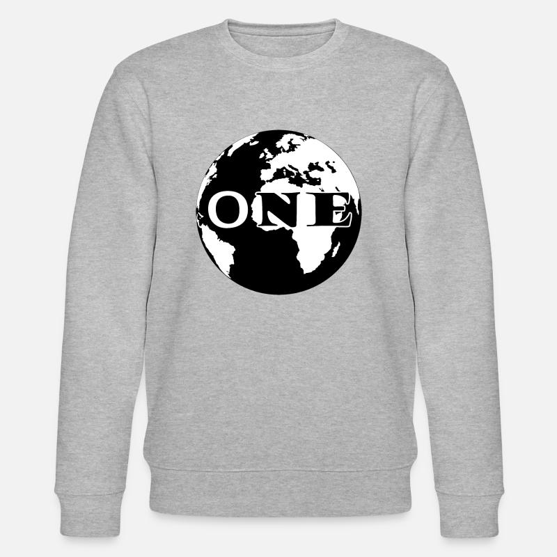 Planet Earth - Stanley/Stella Unisex Bio-Sweatshirt CHANGER  - Grau meliert