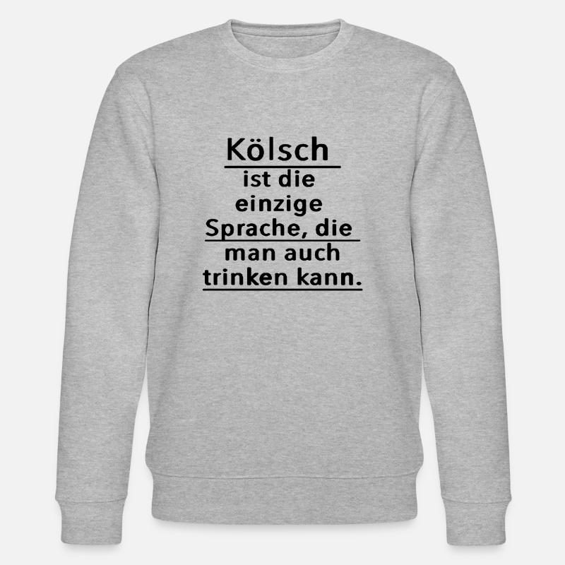 Kölsche Sprüche - Stanley/Stella Unisex Bio-Sweatshirt CHANGER  - Grau meliert