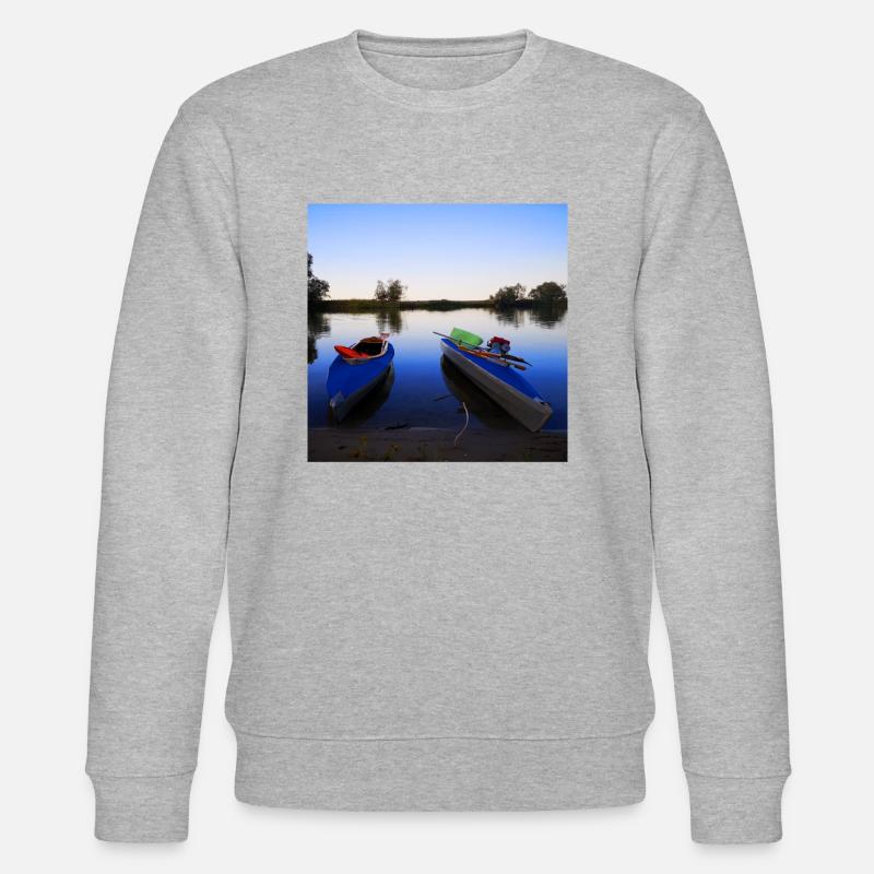 Faltboote - Stanley/Stella Unisex Bio-Sweatshirt CHANGER  - Grau meliert