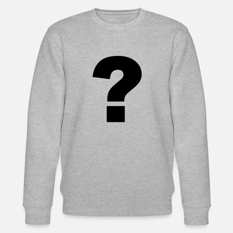 Fragezeichen black - Stanley/Stella Unisex Bio-Sweatshirt CHANGER  - Grau meliert