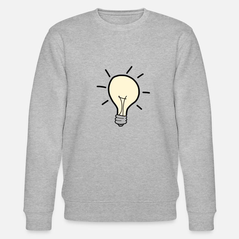 Glühbirne - Stanley/Stella Unisex Bio-Sweatshirt CHANGER  - Grau meliert