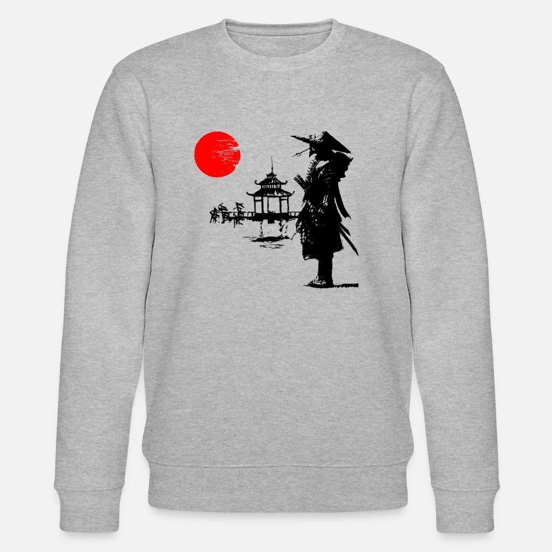 samurai 6 - Stanley/Stella Unisex Bio-Sweatshirt CHANGER  - Grau meliert