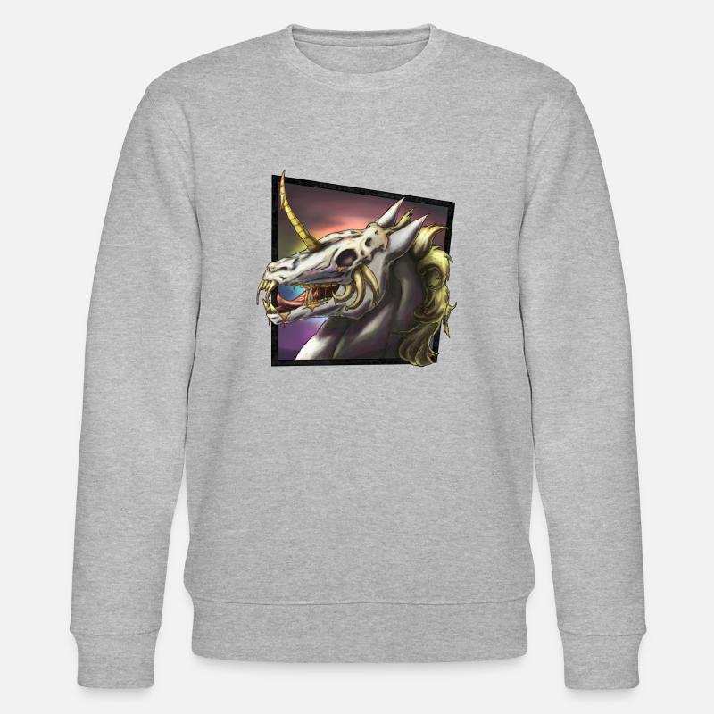 Evil Unicorn - Stanley/Stella Unisex Bio-Sweatshirt CHANGER  - Grau meliert