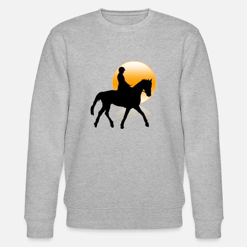 Pferd - Stanley/Stella Unisex Bio-Sweatshirt CHANGER  - Grau meliert