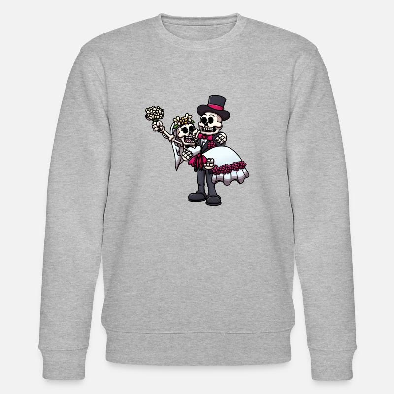 Verheiratete Skelette - Stanley/Stella Unisex Bio-Sweatshirt CHANGER  - Grau meliert
