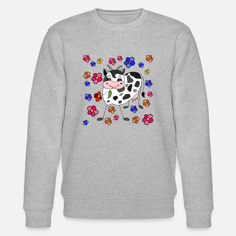 Vache - Sweat bio CHANGER Stanley/Stella Unisexe - gris chiné