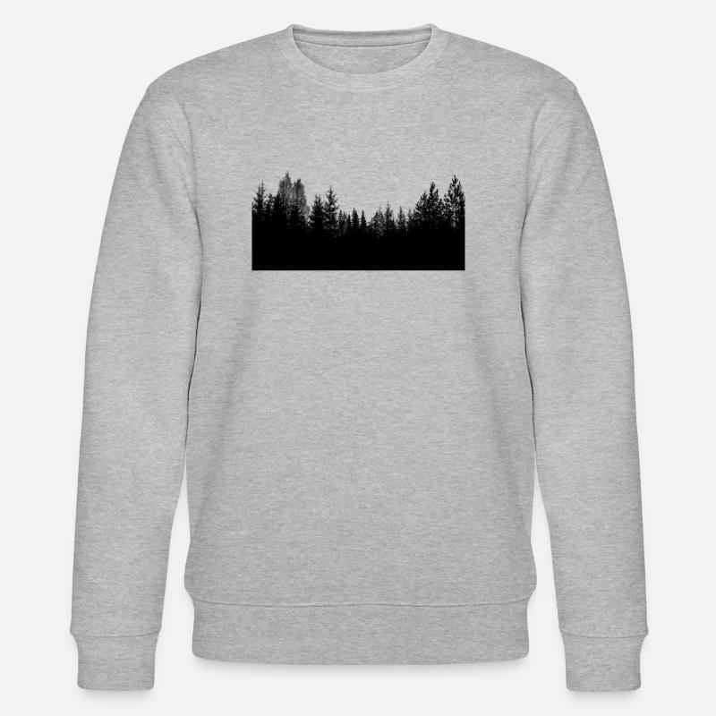 Silhouette de la forêt - Sweat bio CHANGER Stanley/Stella Unisexe - gris chiné
