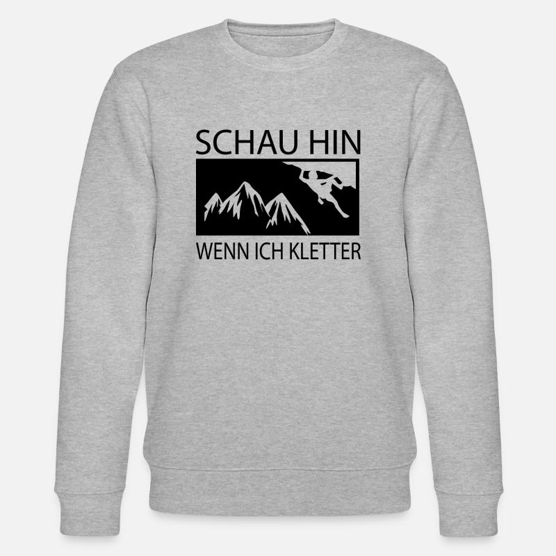 Escalade de bloc - Sweat bio CHANGER Stanley/Stella Unisexe - gris chiné