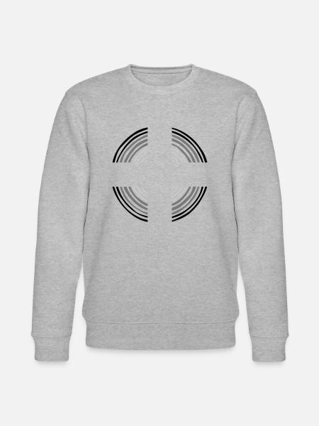 Cross Circle God - Stanley/Stella CHANGER Unisex Organic Sweatshirt - heather grey