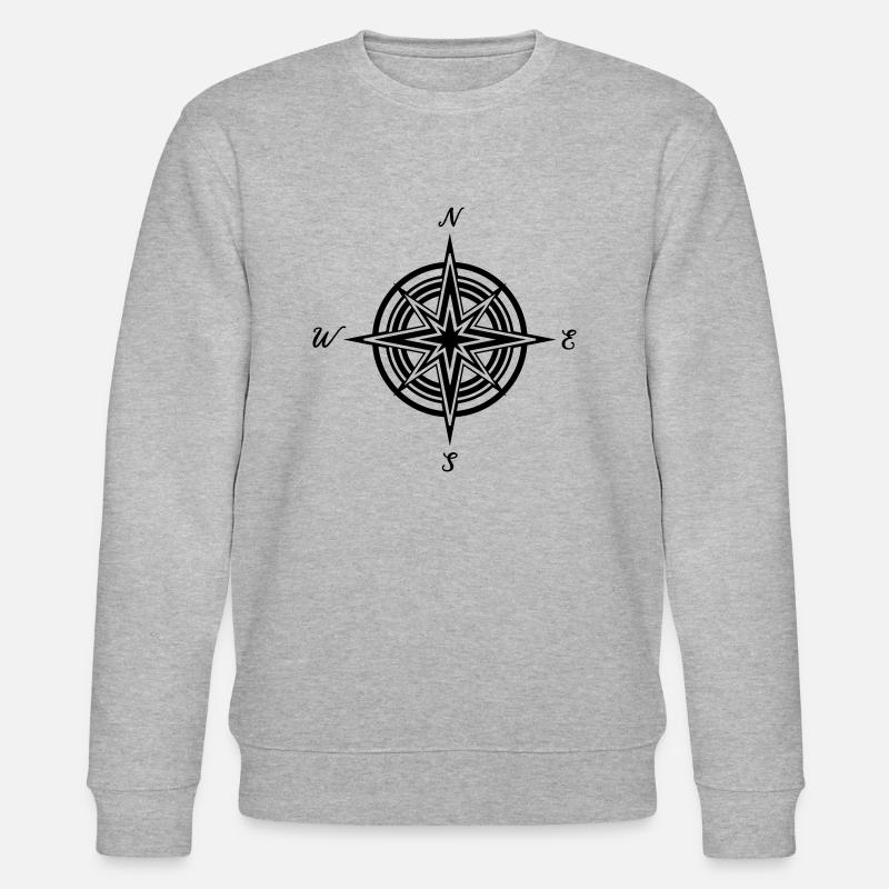 Kompass - Stanley/Stella Unisex Bio-Sweatshirt CHANGER  - Grau meliert