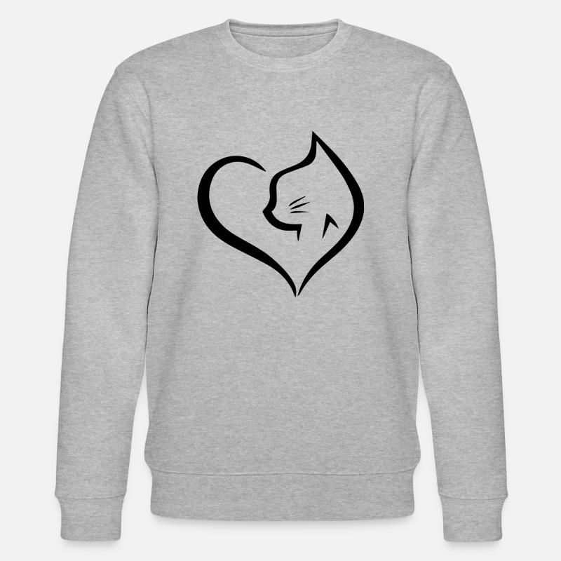Chat Katze - Sweat bio CHANGER Stanley/Stella Unisexe - gris chiné