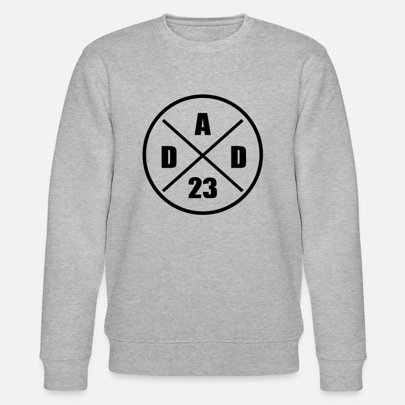 Dad 23 - Stanley/Stella Unisex Bio-Sweatshirt CHANGER  - Grau meliert