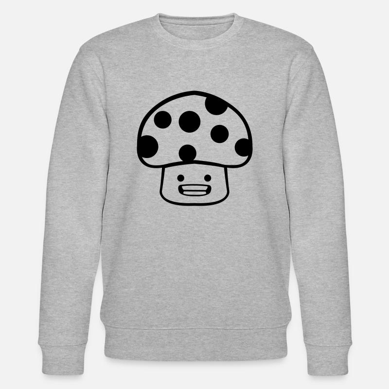 Bande dessinée champignon - Sweat bio CHANGER Stanley/Stella Unisexe - gris chiné