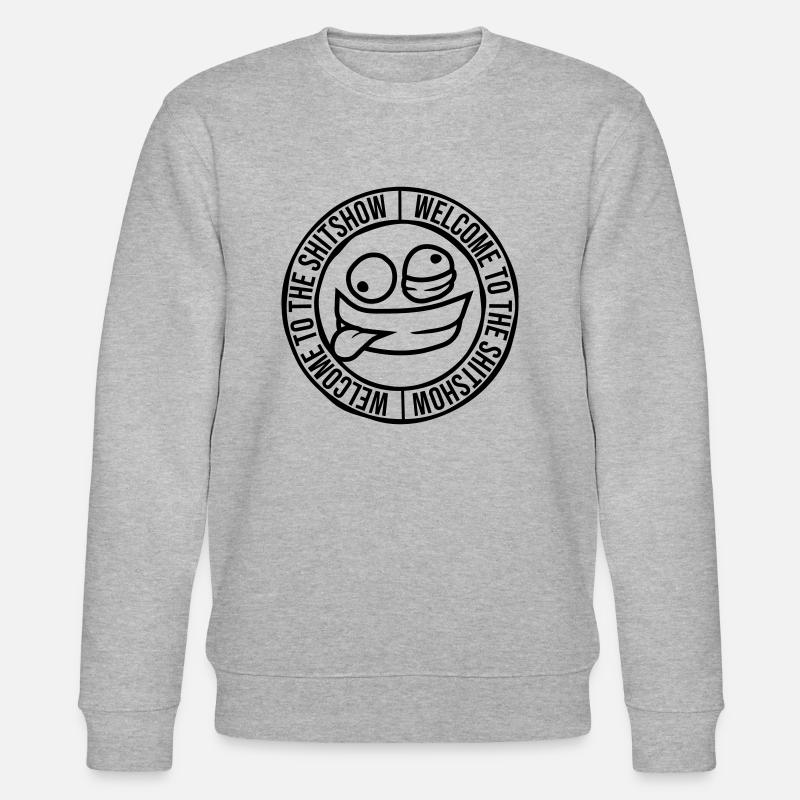 Verrücktes Gesicht Shitshow - Stanley/Stella Unisex Bio-Sweatshirt CHANGER  - Grau meliert
