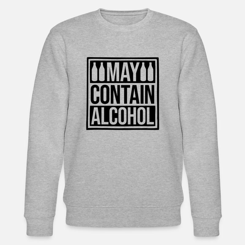 Attention Peut contenir de l’alcool - Sweat bio CHANGER Stanley/Stella Unisexe - gris chiné