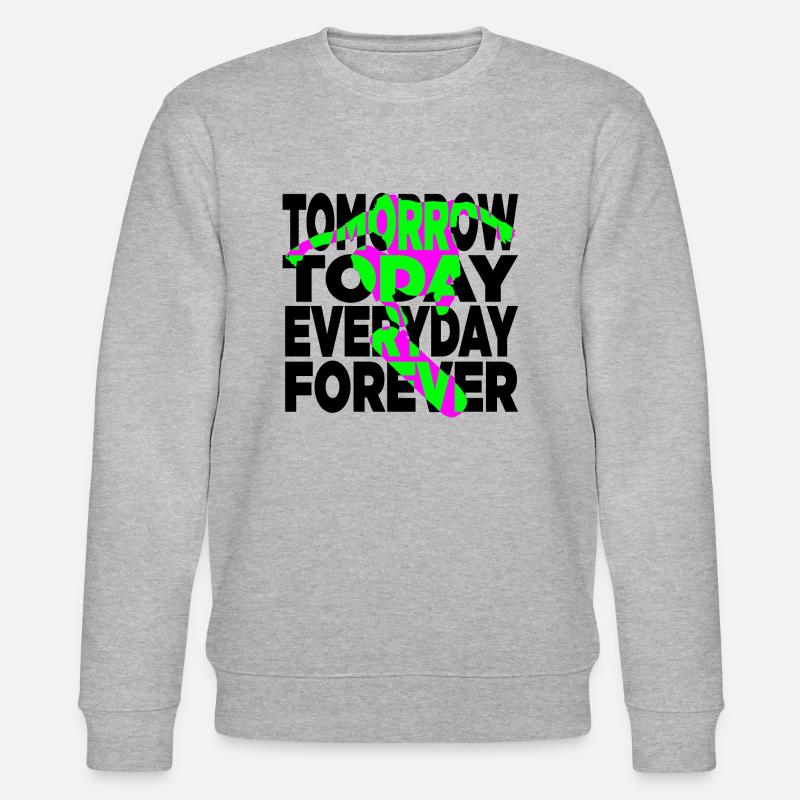 Skateboarding forever - Stanley/Stella Unisex Bio-Sweatshirt CHANGER - Grau meliert