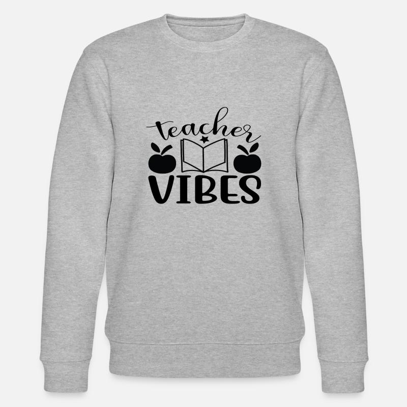 Vibes de l’enseignant - Sweat bio CHANGER Stanley/Stella Unisexe - gris chiné