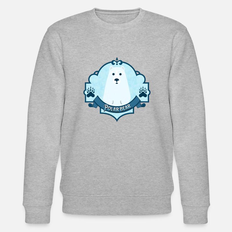 Eisbär - Stanley/Stella Unisex Bio-Sweatshirt CHANGER  - Grau meliert