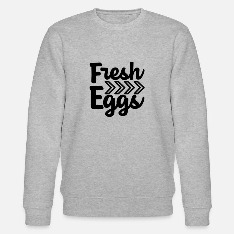Fresh Eggs - Stanley/Stella Unisex Bio-Sweatshirt CHANGER  - Grau meliert