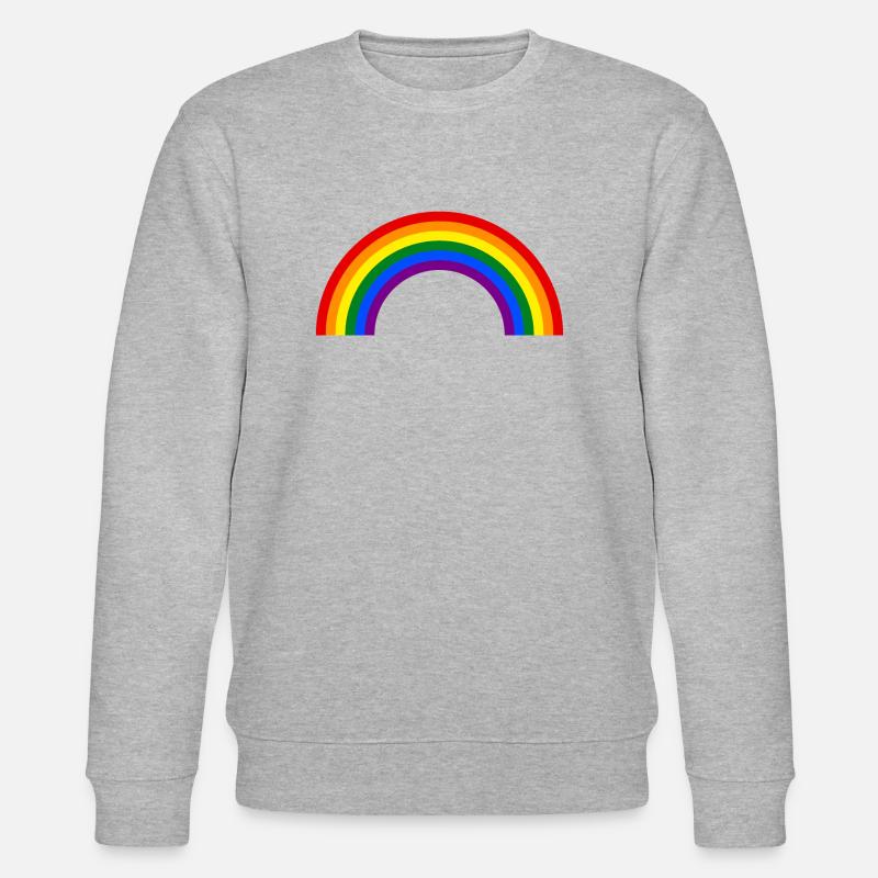 LGBTQ Regenbogenfarben - Stanley/Stella Unisex Bio-Sweatshirt CHANGER  - Grau meliert