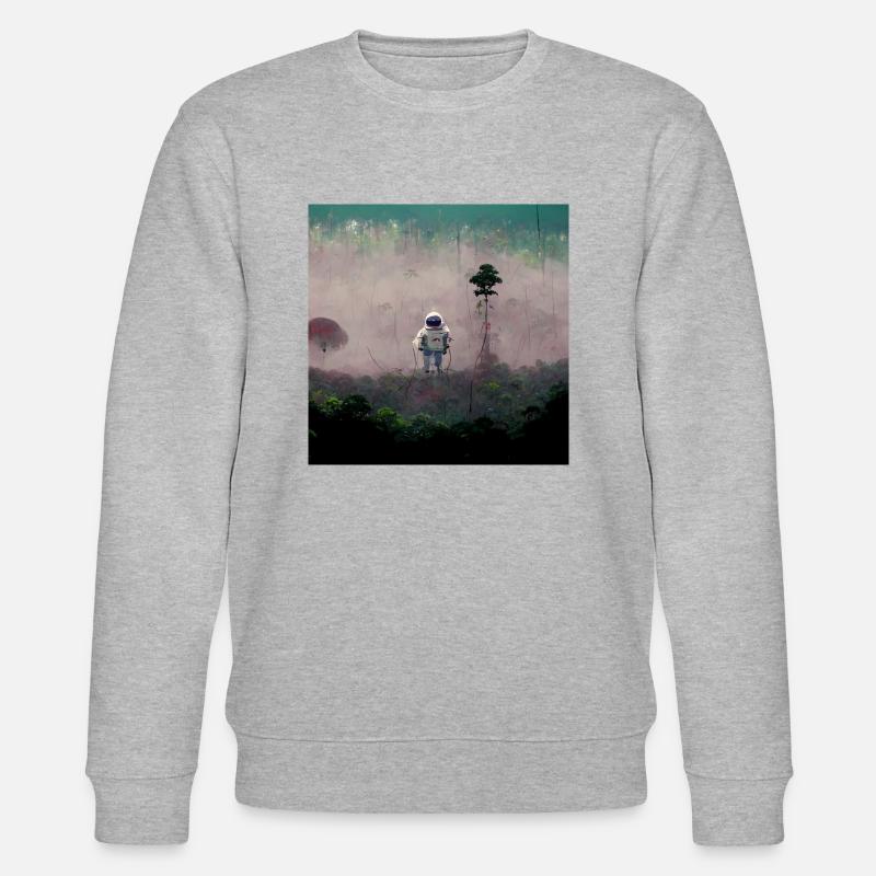 Lonely Voyager 042 - Stanley/Stella Unisex Bio-Sweatshirt CHANGER  - Grau meliert
