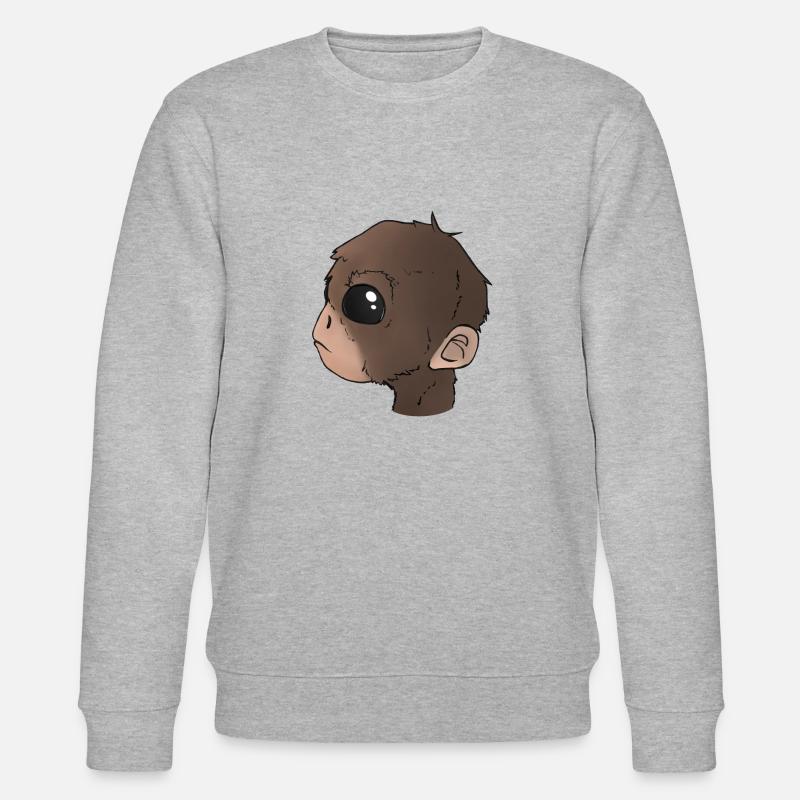 Affenkönig - Stanley/Stella Unisex Bio-Sweatshirt CHANGER  - Grau meliert