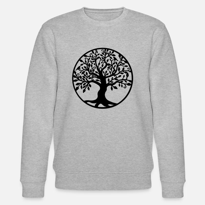 Baum des Lebens - Stanley/Stella Unisex Bio-Sweatshirt CHANGER  - Grau meliert