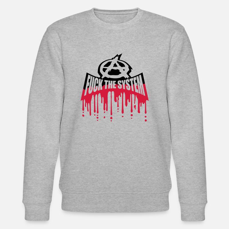 Le sang baise le système - Sweat bio CHANGER Stanley/Stella Unisexe - gris chiné