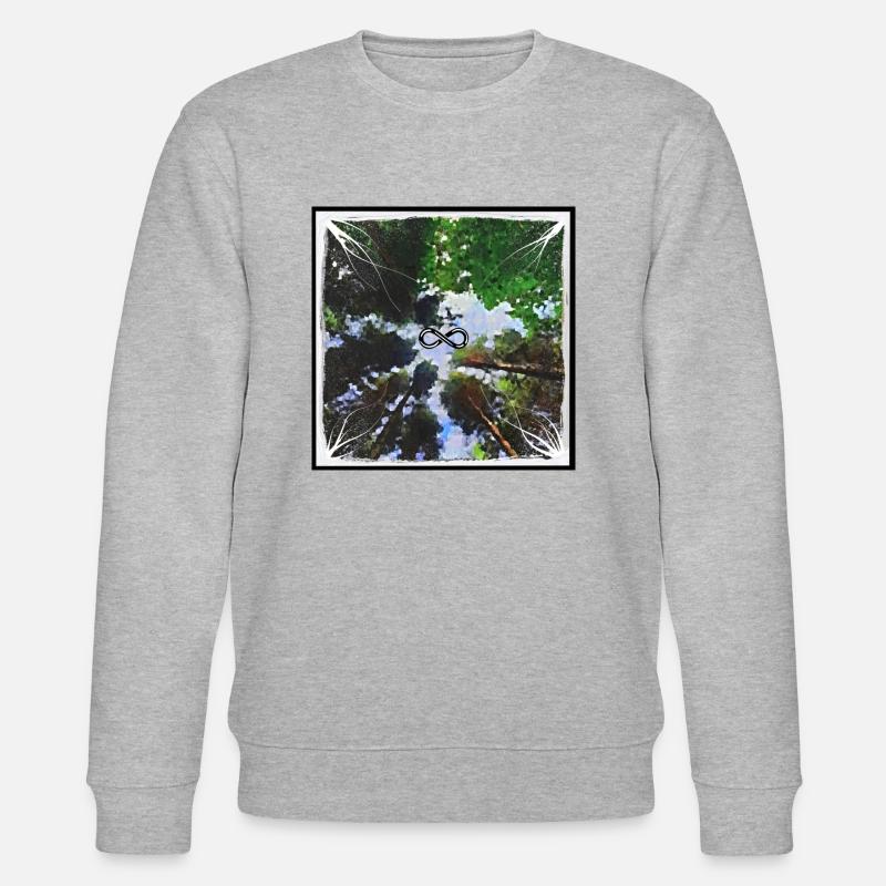 Infinity-Wald - Stanley/Stella Unisex Bio-Sweatshirt CHANGER  - Grau meliert