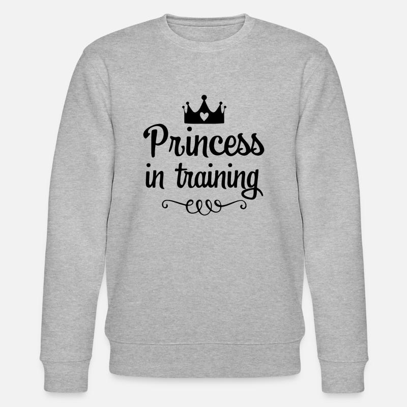 Princess in Training - Stanley/Stella Unisex Bio-Sweatshirt CHANGER  - Grau meliert