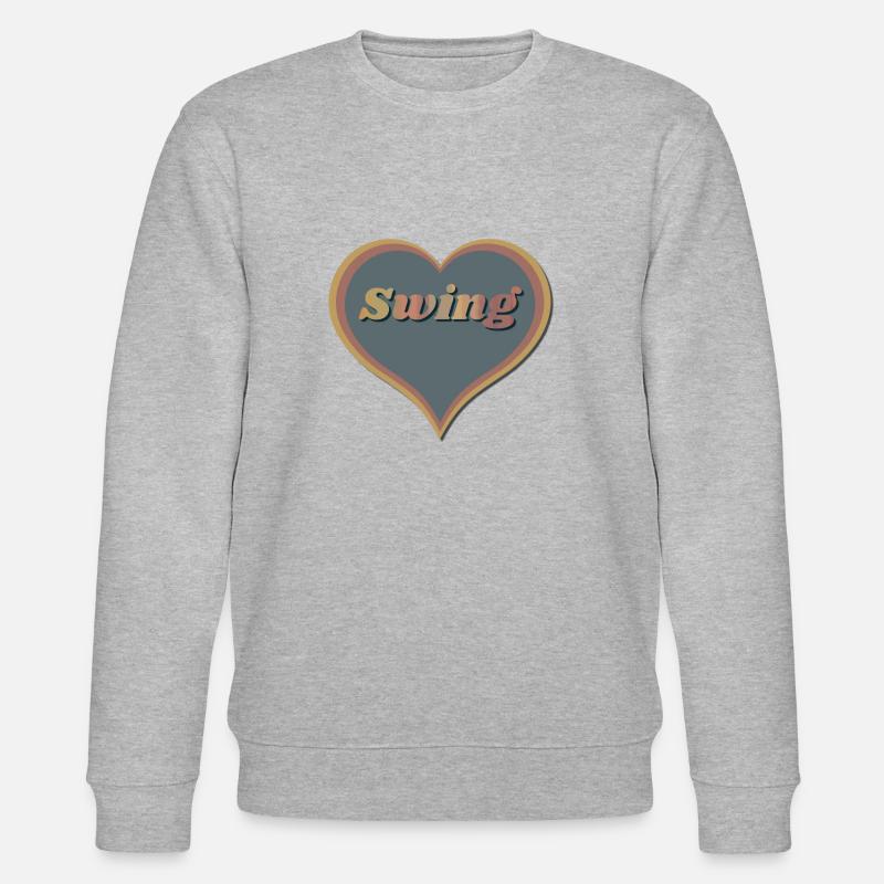 Swing Herz - Stanley/Stella Unisex Bio-Sweatshirt CHANGER  - Grau meliert