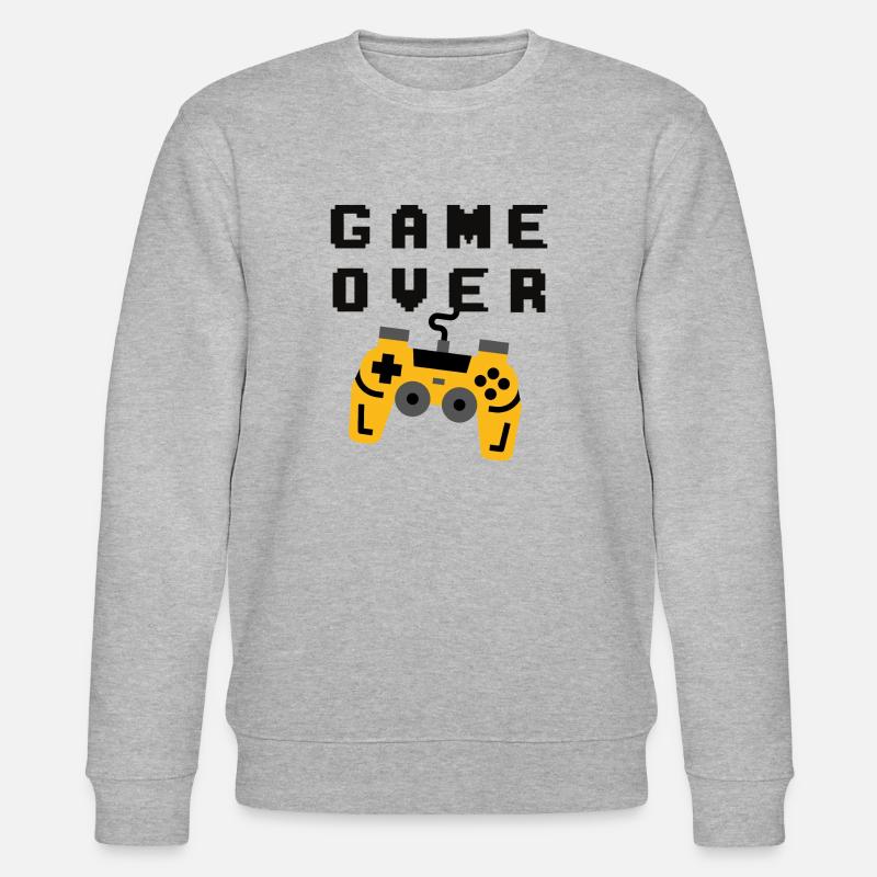 Game Over - Stanley/Stella Unisex Bio-Sweatshirt CHANGER  - Grau meliert