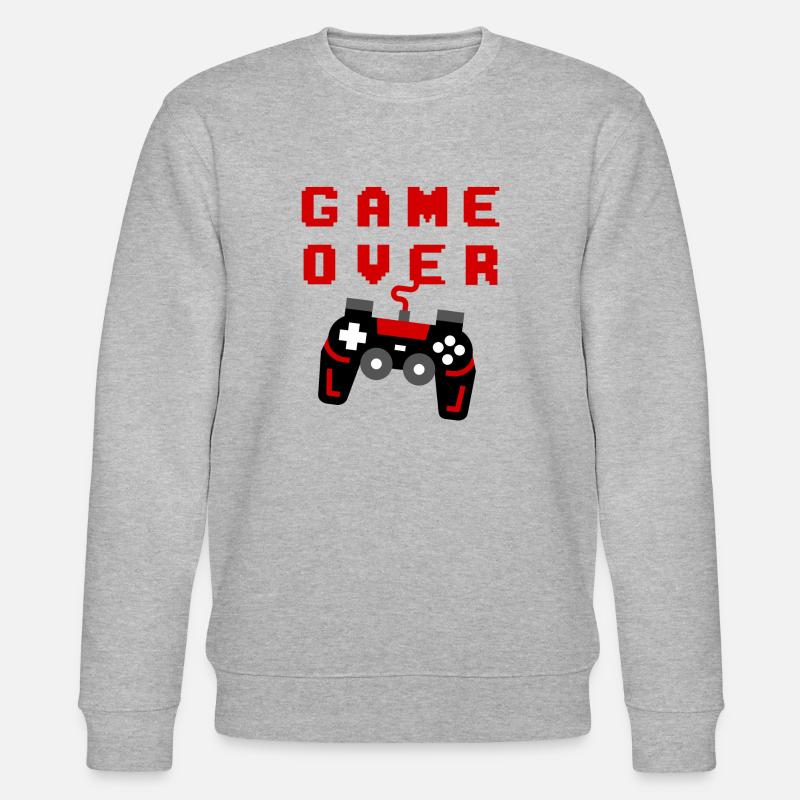 Game Over - Stanley/Stella Unisex Bio-Sweatshirt CHANGER  - Grau meliert