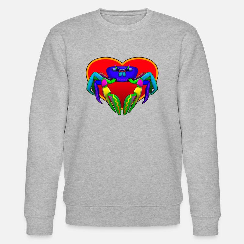 Krabbe auf Hertz - Stanley/Stella Unisex Bio-Sweatshirt CHANGER  - Grau meliert