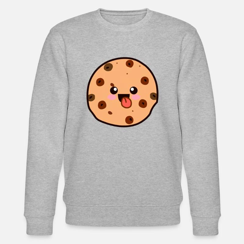 Cookie kawaii Sprache - Stanley/Stella Unisex Bio-Sweatshirt CHANGER  - Grau meliert