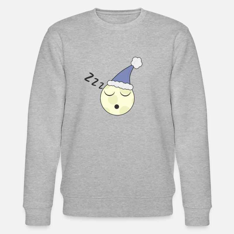 Schlafender Mond - Stanley/Stella Unisex Bio-Sweatshirt CHANGER  - Grau meliert