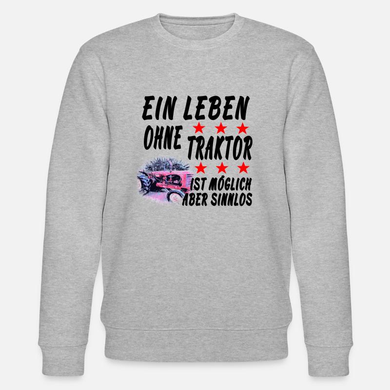 Traktor - Stanley/Stella Unisex Bio-Sweatshirt CHANGER  - Grau meliert