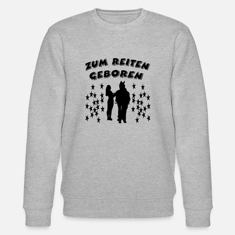 Pferd - Stanley/Stella Unisex Bio-Sweatshirt CHANGER  - Grau meliert