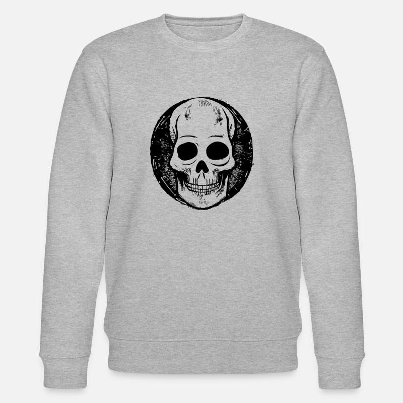 Illustration de conception de crâne - Sweat bio CHANGER Stanley/Stella Unisexe - gris chiné